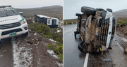 Tragedia en Arequipa: reportan una persona muerta y al menos 20 heridos por choque entre dos minivanes