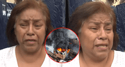 Madre de familia se entera en vivo de que perdió su casa en incendio en Barrios Altos: "Ya me quedé sin nada"