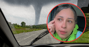 Momento aterrador en Florida: mujer queda atrapada en su camioneta durante un tornado y vive una experiencia escalofriante
