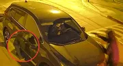 Cámaras captan violento asalto a conductor que se encontraba dentro de su vehículo en Surco