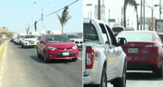 Caos vehicular en acceso al nuevo aeropuerto Jorge Chávez en Av. Morales Duárez tras inicio de marcha blanca