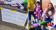 Niño peruano conmueve al regalar sus juguetes en la vereda de su casa: “Si necesitas, toma uno, es gratis”