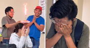 Profesor fue sorprendido por sus estudiantes en el 'Día del Maestro' y se fue a otra clase a llorar de emoción: “Es el maestro miel”