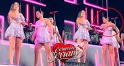 Ana Lucía Urbina se va del escenario en pleno concierto de Corazón Serrano en medio de polémica por audios de Edwin Guerrero
