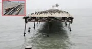 Así luce el Muelle Fiscal de Pisco luego de que potente oleaje anómalo destruyera parte de su estructura