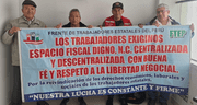 Trabajadores estatales rechazan mísero espacio fiscal después de seis meses