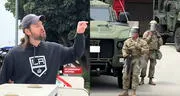 Hombre se enfrenta a la Guardia Nacional en protestas contra políticas migratorias en Los Ángeles: "¿Te sientes bien con esto?"
