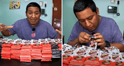 Peruano gastó casi S/1.000 en 101 barras de chocolate de HH y logra encontrar el ticket dorado: "Sí se pudo"