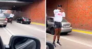 Auto de Luis ‘Cuto’ Guadalupe se malogra en plena Vía Expresa y conductores lo trolean: “Le faltó la fe”
