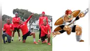 Universitario: Jonathan Dos Santos hace peculiar celebración y lo comparan con personaje de Dragon Ball Z