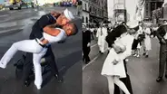 El beso de un marino y su esposo que causó revuelo en Estados Unidos