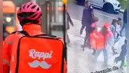 Cámara de seguridad capta a niña disfrazada de repartidora de Rappi en Halloween