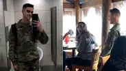 Soldado visita a su novia tras regresar de la guerra y ella tiene apasionada reacción [VIDEO]