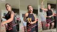 Mujer peruana causa sensación al bailar al ritmo de salsa sensual mientras cocina