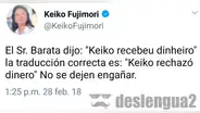 Facebook: Keiko Fujimori es blanco de bromas y memes tras declaraciones de Barata