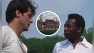 Pelé: la vez que le rompió el dedo a Sylvester Stallone durante una película