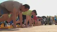 Youtube viral: Atletas quedan en ridículo por perro callejero que se coló en competencia [VIDEO]