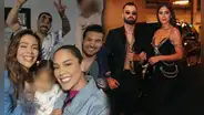 Mike Bahía y Greeicy tuvieron un íntimo encuentro con Karen Schwarz y Ezio Oliva previo a su show