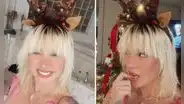 Leslie Shaw, disfrazada de reno, anuncia nuevo contenido en OnlyFans con temática de Navidad
