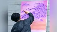 BTS usó sus cuadros pintados para performance en 2020 FNS Music Festival