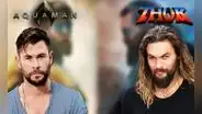 Marvel y DC Comics: Jason Momoa y Chris Hemsworth 'intercambian’ personajes [FOTOS]