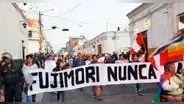 Arequipa: jóvenes marchan contra el indulto a Alberto Fujimori