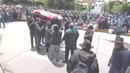 Aymaras rinden homenaje a Isidro Arcata, que murió por un disparo de la Policía en Ilave