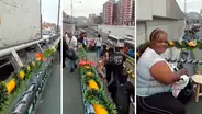 Aplauden a venezolanos que decoraron puentes de Lima con arreglos navideños [VIDEO]