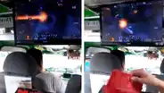Facebook: cobrador instala un monitor de PC en su combi para aprender a jugar Dota 2