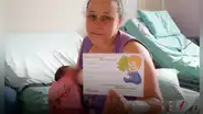 Le dijeron que no tendría hijos por la menopausia, pero dio a luz un bebé de más de 5 kilos