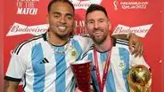 Ozuna festeja título de la selección argentina junto a Lionel Messi: “Felicidades al mejor del mundo”
