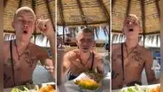 Joven turista prueba ceviche por primera vez en Piura y su reacción se vuelve viral