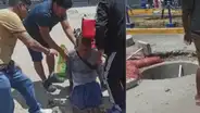 Tacna: ciudadano con discapacidad cayó en buzón de obra abandonada