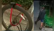 Magdalena: ladrón roba bicicleta, pero tuvo que dejar una llanta que estaba encadenada