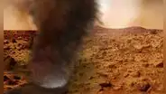 NASA capta por primera vez un remolino marciano ‘devorando’ al róver Perseverance