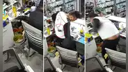 ¡Tremendo susto! Rata intenta escapar de gato y se esconde dentro de la casaca de un hombre
