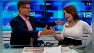 Erick Osores pasó momento incómodo cuando intentó abrazar a Melissa Peschiera