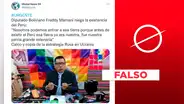 El diputado boliviano por el MAS, Freddy Mamani, no negó la existencia de Perú