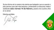 PNP alerta que presentar descanso médico falso por San Valentín puede llevarte a la cárcel y se vuelve viral