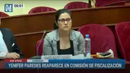 Yenifer Paredes reapareció en el Congreso y pidió minuto de silencio por fallecidos en protestas