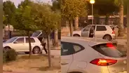 Queda registrado en video el violento secuestro de una mujer en España a plena luz del día