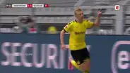 Borussia Dortmund vs. Schalke 04: Haaland celebró su gol y fue ovacionado con parlantes 
