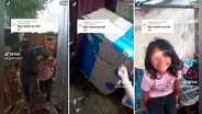 ¡Gran gesto de humildad! Niña se emociona al ver la casita de sus sueños construida por su mamá