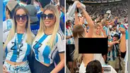 ¿Qué pasó con las influencers argentinas que hicieron toples en la final de Qatar 2022?