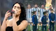 Así fue la presentación de Lali Espósito al cantar el himno nacional de Argentina en Qatar 2022