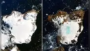 Imágenes de la NASA muestran cómo se derrite la Antártida tras una semana de temperaturas récord