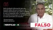 Es falso que una bomba lacrimógena “no causa quemadura de incendio”, como dijo el ministro del Interior