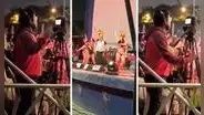 Camarógrafo se deja llevar por el show de Ruth Karina y baila al ritmo del ‘Siqui Siqui’