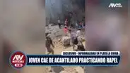 Chorrillos: hombre cae por acantilado de 25 metros cuando practicaba rápel