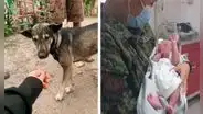 Perro ladra a motociclista para mostrarle a un bebé abandonado 
